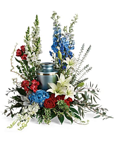 Reflections Of Honor Cremation Tribute Sympathy Arrangement