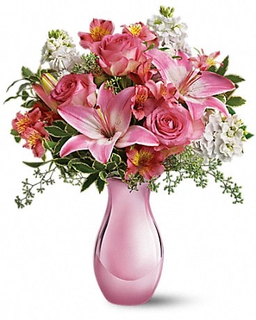 Teleflora's Pink Reflections Bouquet with Roses Bouquet