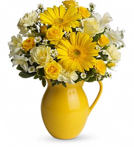 Teleflora's Sunny Day Pitcher of Cheer in Hartley IA, Jackie's Floral Center