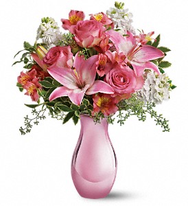 Teleflora's Pink Reflections Bouquet with Roses in Hartley IA, Jackie's Floral Center