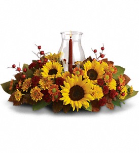 Sunflower Centerpiece in Hartley IA, Jackie's Floral Center