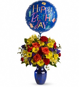Fly Away Birthday Bouquet in Hartley IA, Jackie's Floral Center