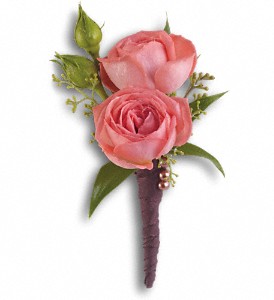 Rose Simplicity Boutonniere in Hartley IA, Jackie's Floral Center
