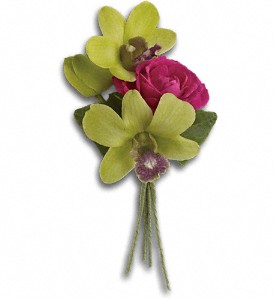 Orchid Celebration Boutonniere in Hartley IA, Jackie's Floral Center