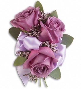 Soft Lavender Corsage in Hartley IA, Jackie's Floral Center
