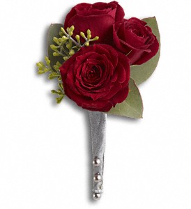 King's Red Rose Boutonniere in Hartley IA, Jackie's Floral Center