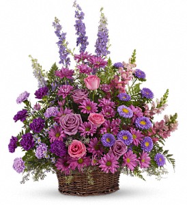 Gracious Lavender Basket in Hartley IA, Jackie's Floral Center