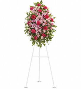Pink Tribute Spray in Hartley IA, Jackie's Floral Center