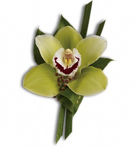 Green Orchid Boutonniere in Hartley IA, Jackie's Floral Center