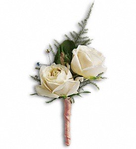 White Tie Boutonniere in Hartley IA, Jackie's Floral Center