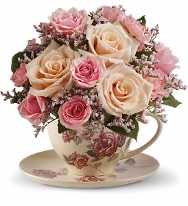 Teleflora's Victorian Teacup Bouquet in Hartley IA, Jackie's Floral Center