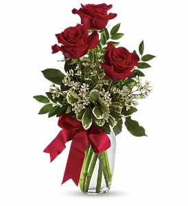 Thoughts of You Bouquet with Red Roses in Hartley IA, Jackie's Floral Center
