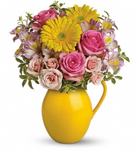 Teleflora's Sunny Day Pitcher Of Charm in Hartley IA, Jackie's Floral Center