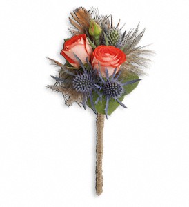 Boho Dreams Boutonniere in Hartley IA, Jackie's Floral Center