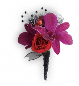 Celebrity Style Boutonniere in Hartley IA, Jackie's Floral Center