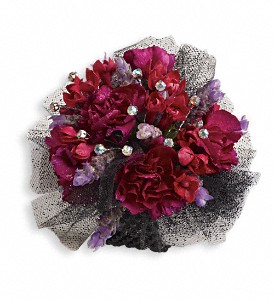 Red Carpet Romance Corsage in Hartley IA, Jackie's Floral Center