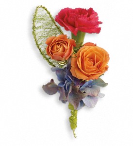 You Glow Boutonniere in Hartley IA, Jackie's Floral Center