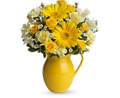 Teleflora's Sunny Day Pitcher of Cheer in Hartley IA, Jackie's Floral Center