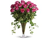 Dreaming in Pink - Long Stemmed Pink Roses in Hartley IA, Jackie's Floral Center